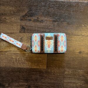 Colorful Patterned Wristlet Wallet